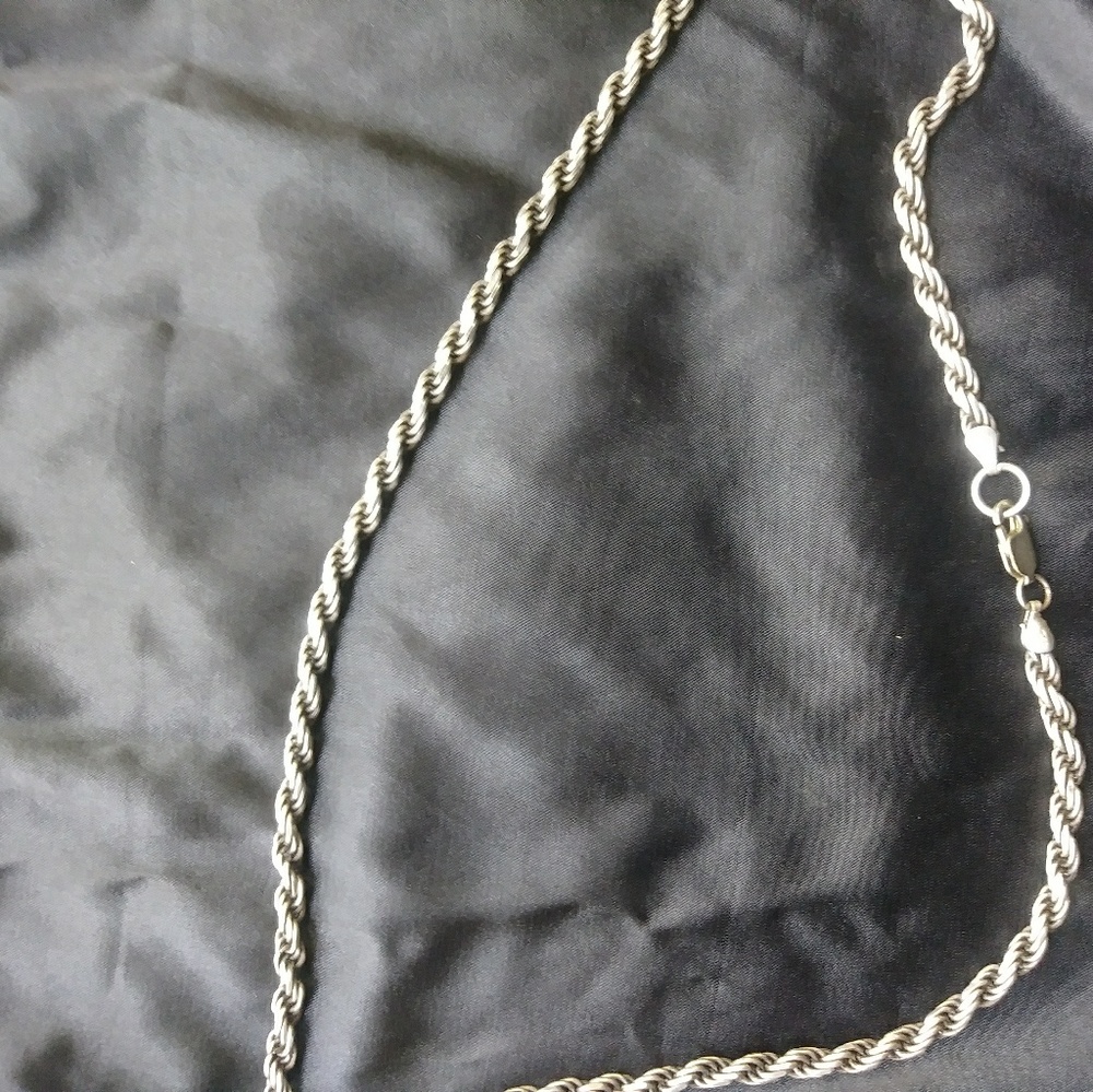 925 Italy stamp rope chain